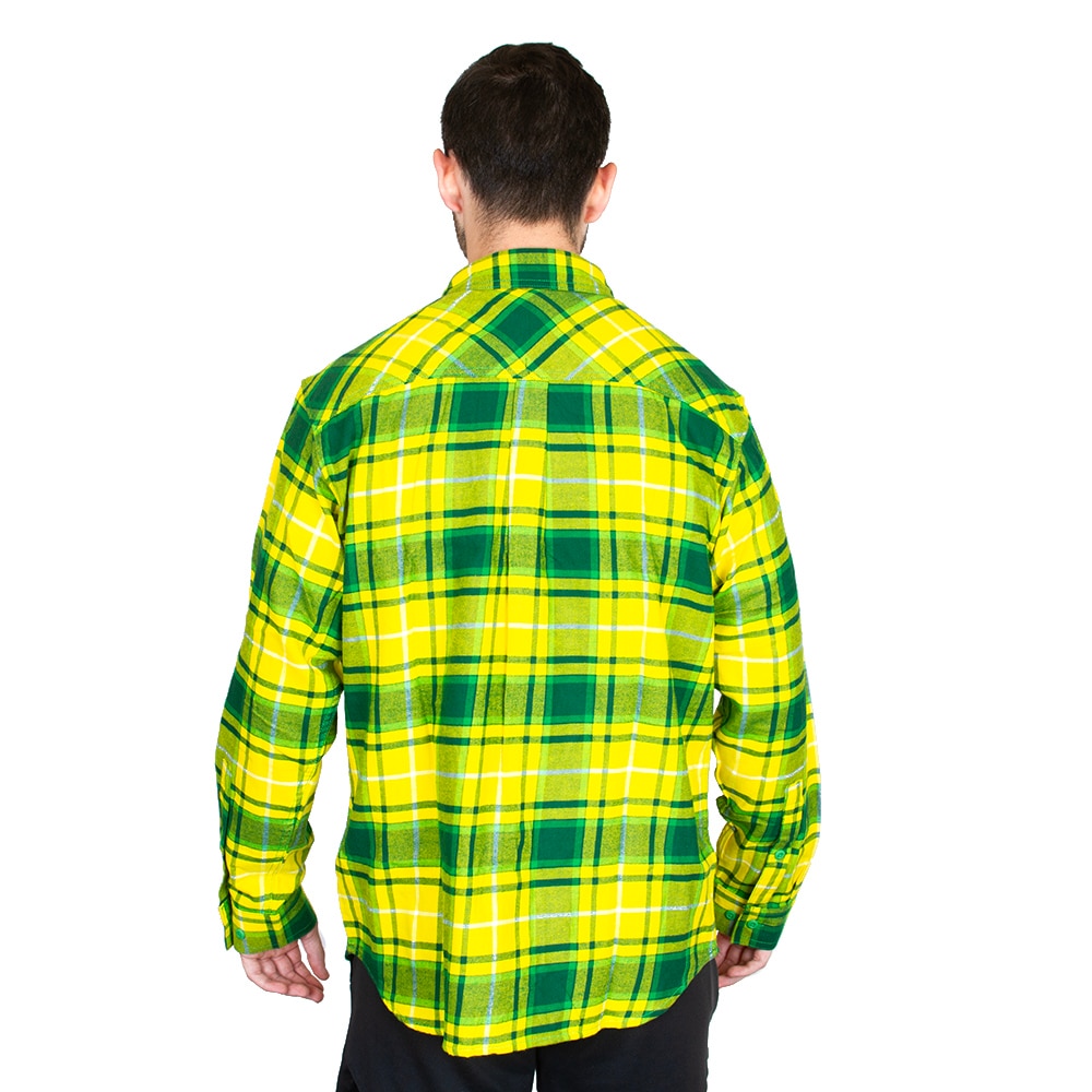 Oregon, Columbia, Green, Long Sleeve, Cotton, Men, Plaid, Flare Gun, Flannel, Shirt, 907006